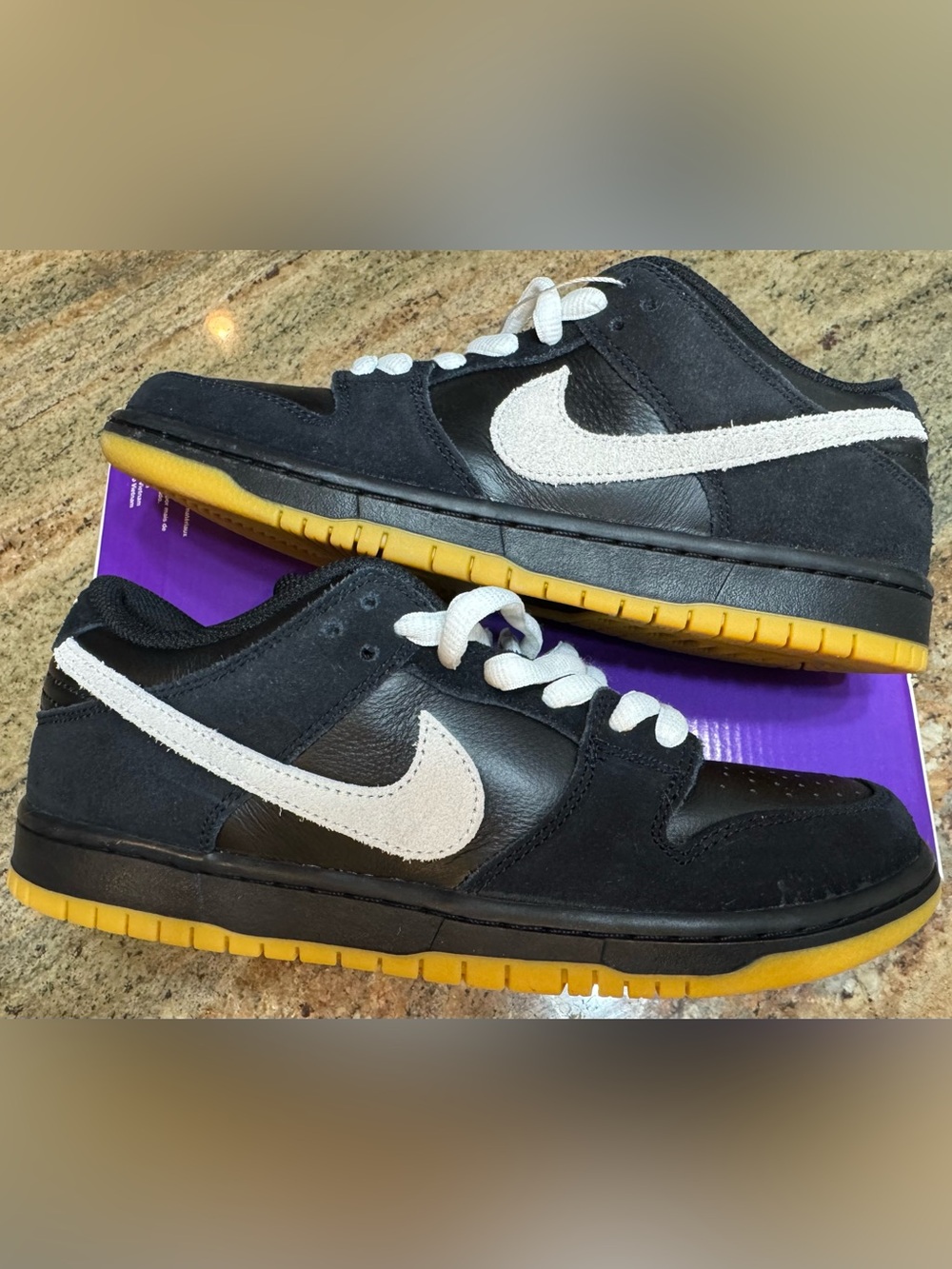Nike Dunk Low Pro SB Black White Gum